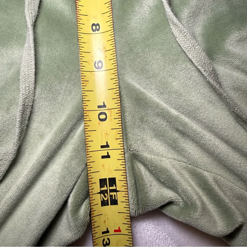 Juicy Couture Green Velour Track Pants Rhinestone‎ Logo Y2K - Picture 6 of 8